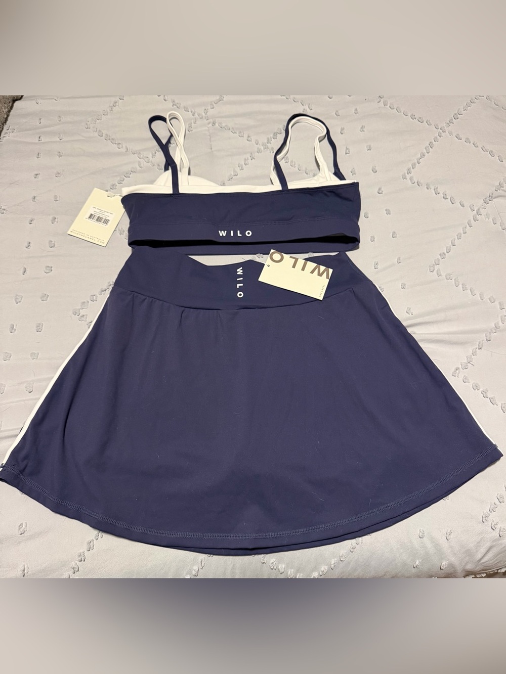 Price drop!Wilo the Label Tennis Skort and Bra Set - Medium - Pickleball anyone? - Picture 3 of 5